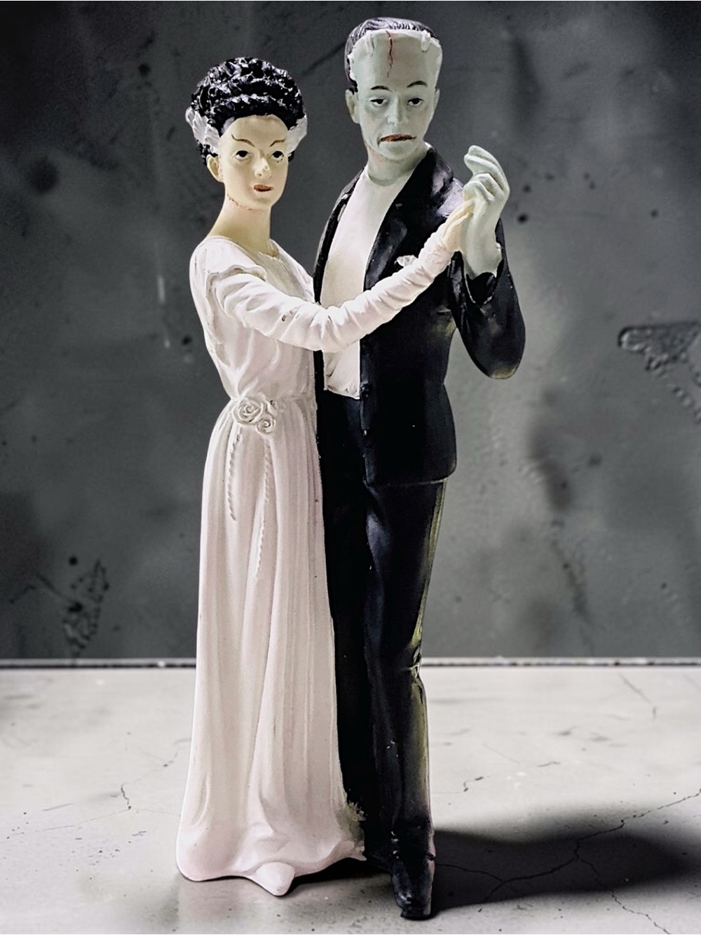 Frankenstein Monster & His Bride Wedding Dance 12” Figurine Halloween Classic